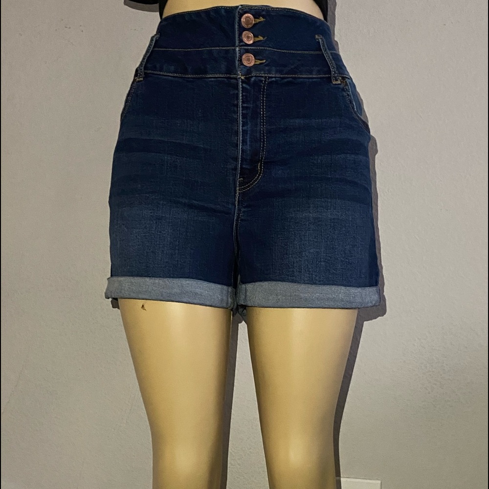 IBIZA high rise push up denim shorts